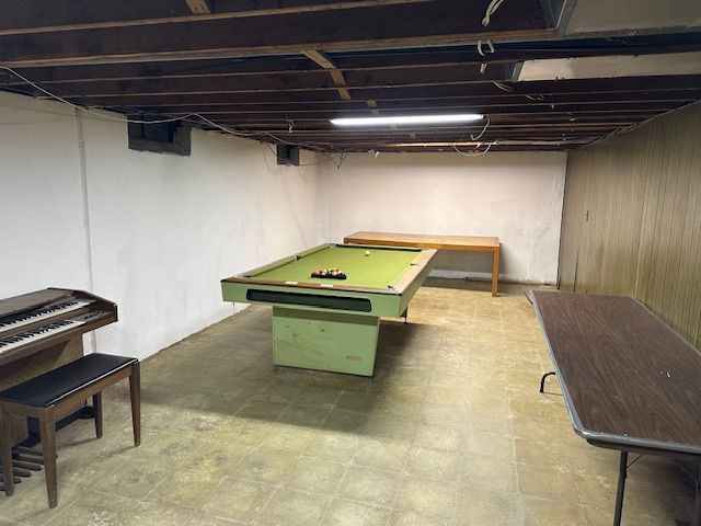 recreation room featuring pool table and tile patterned floors