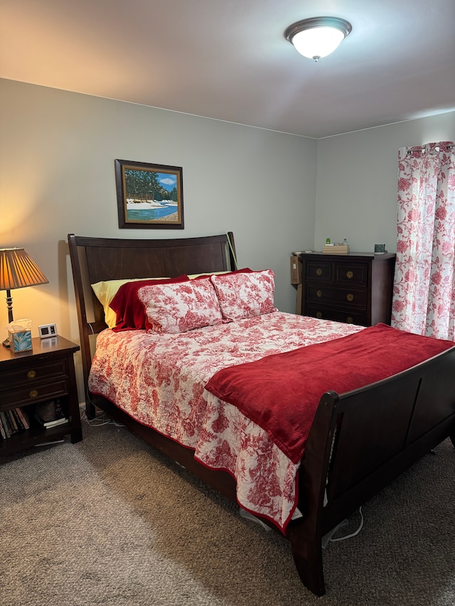 bedroom with carpet floors