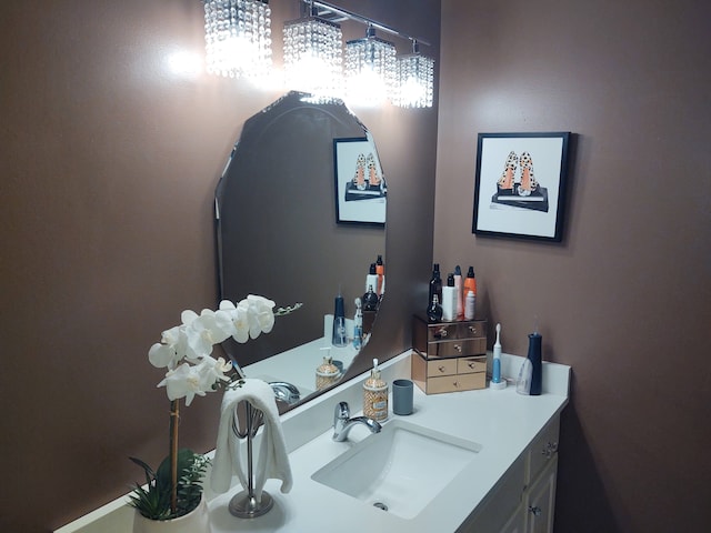 bathroom featuring vanity