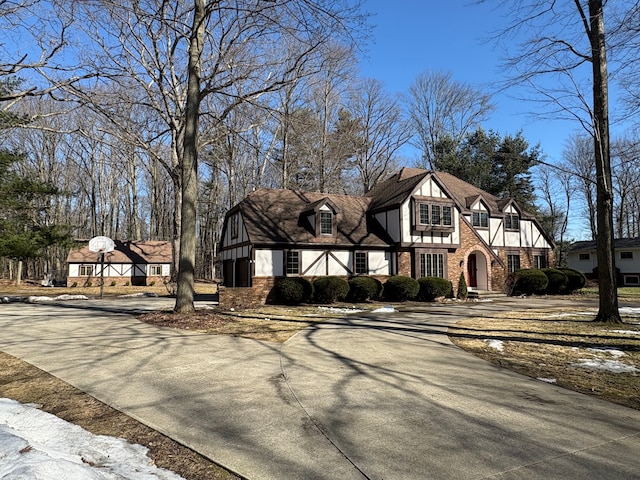 view of front of property with driveway