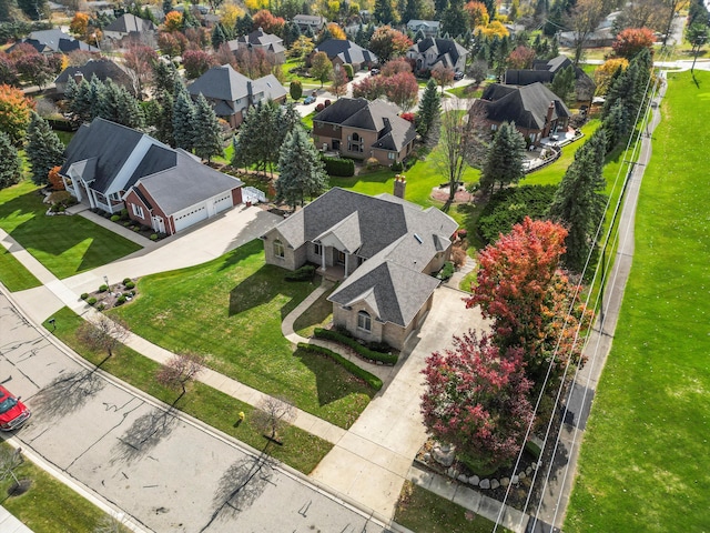 birds eye view of property featuring a residential view