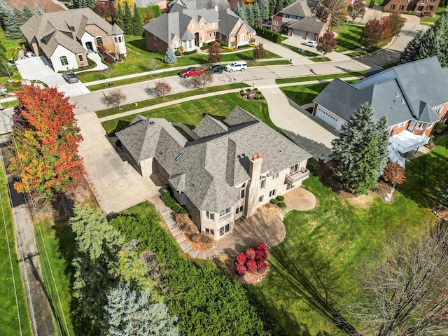 drone / aerial view featuring a residential view