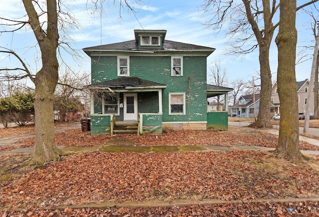 view of back of property