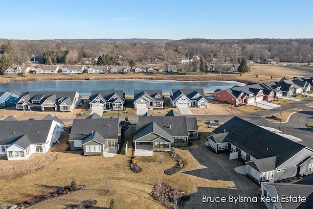 bird's eye view featuring a residential view