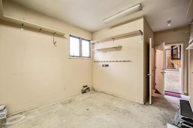 view of clothes washing area