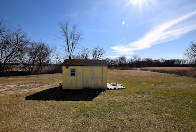 view of shed