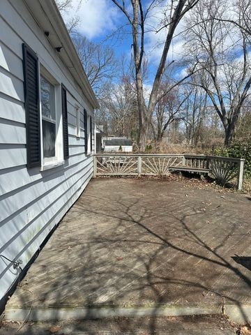 4120 Lotus Dr, Waterford, MI 48329 - view of patio featuring a wooden deck