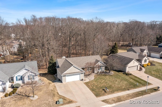 birds eye view of property