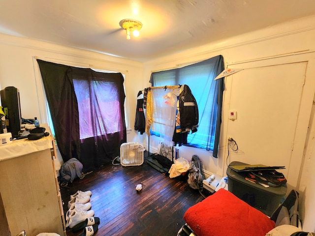 bedroom featuring hardwood / wood-style floors