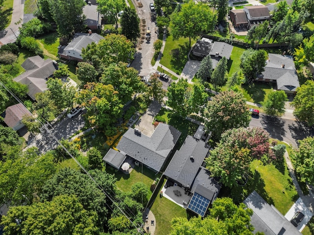 bird's eye view featuring a residential view