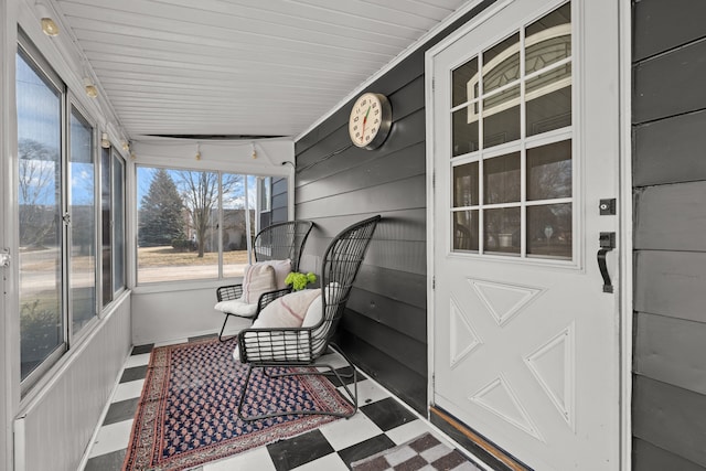 view of sunroom / solarium