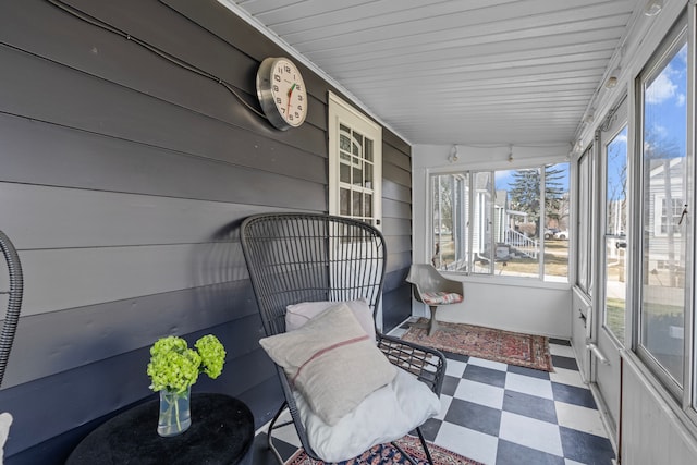 view of sunroom