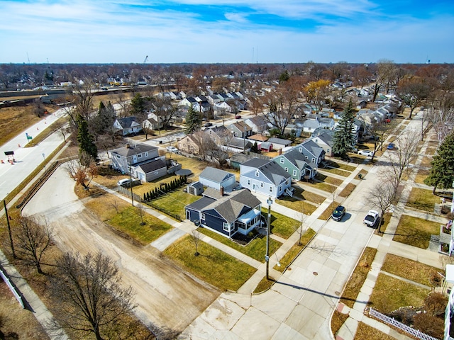 drone / aerial view featuring a residential view