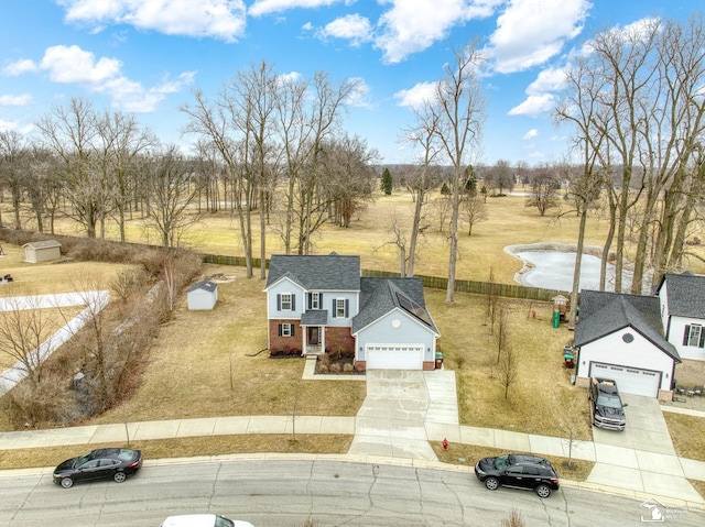 birds eye view of property