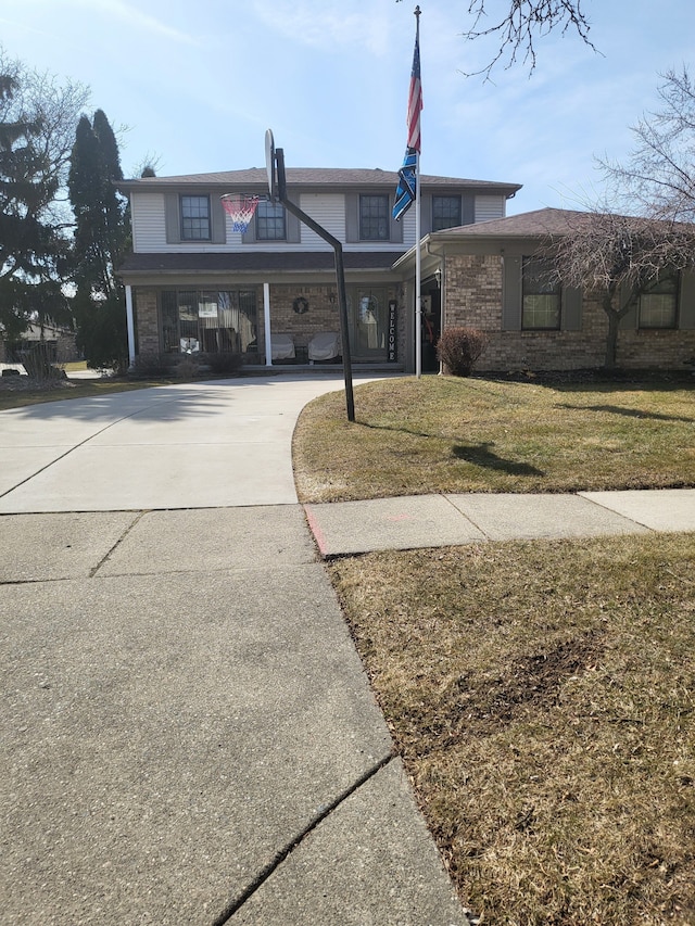 exterior space featuring a carport and driveway