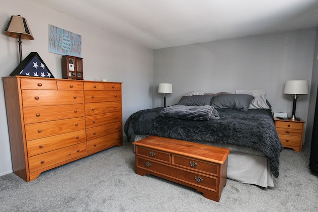 bedroom with carpet floors