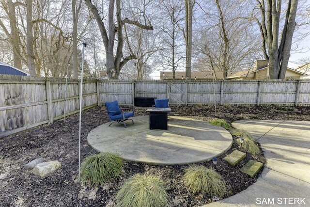 view of patio / terrace with a fenced backyard