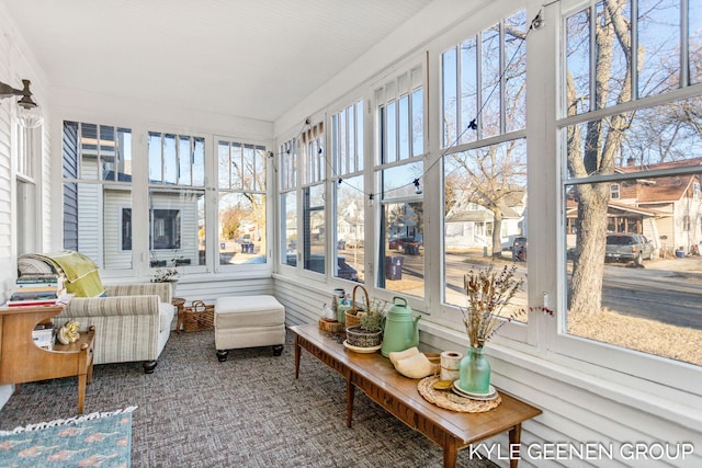 sunroom featuring plenty of natural light