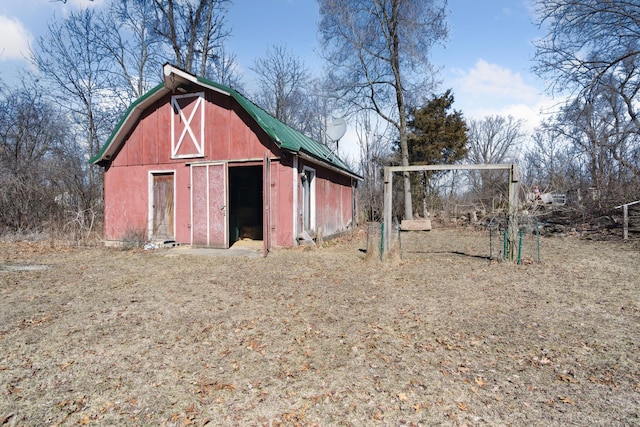 view of barn