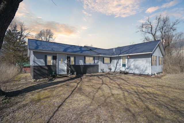 view of ranch-style home