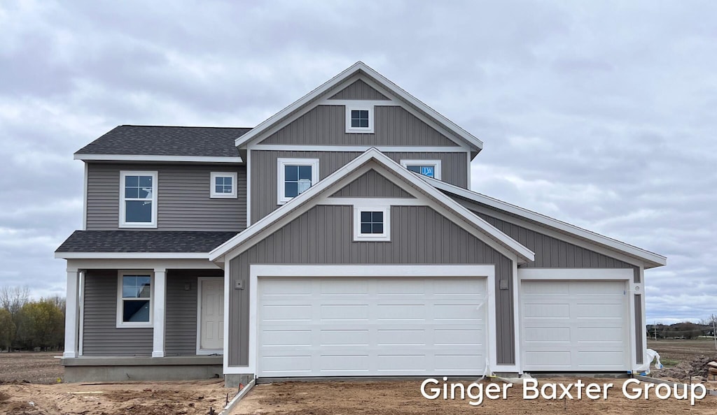 11328 Shoreline Dr Unit 118, Allendale, MI 49401 - craftsman house featuring a porch, driveway, and roof with shingles