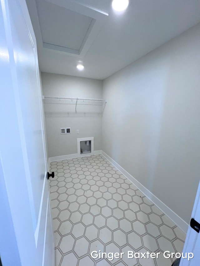 11328 Shoreline Dr Unit 118, Allendale, MI 49401 - laundry room with hookup for a washing machine, light flooring, recessed lighting, and baseboards