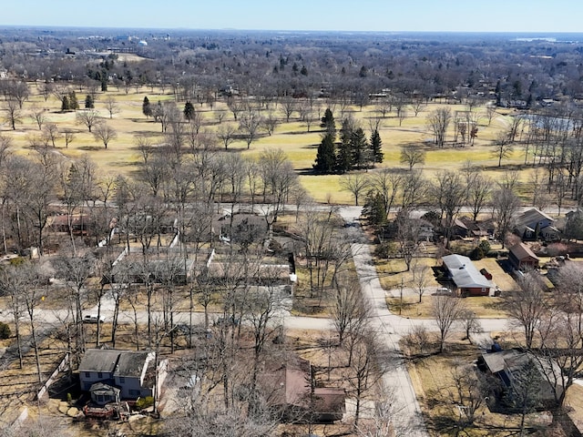 bird's eye view featuring a rural view