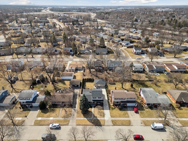 drone / aerial view featuring a residential view