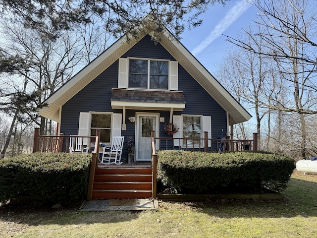 view of front of house with a porch