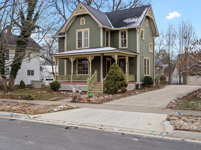 victorian house with a porch