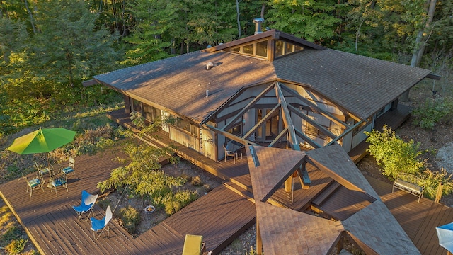 exterior space with outdoor dining area