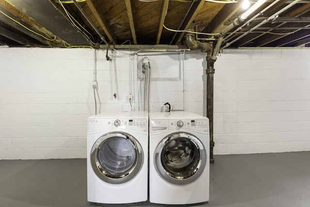 laundry room with laundry area and washer and dryer