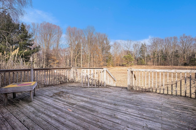 view of wooden terrace