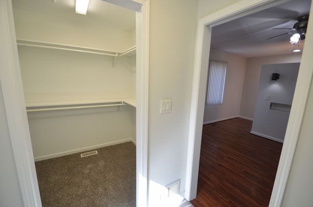 closet with visible vents