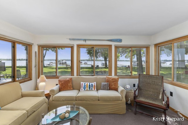 view of sunroom / solarium