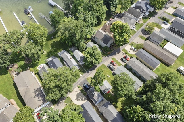 drone / aerial view featuring a residential view