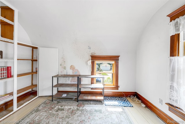 407 Westminister St, Marine City, MI 48039 - office featuring lofted ceiling and wood finished floors