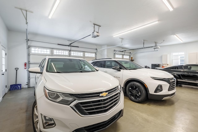 parking deck with a garage door opener