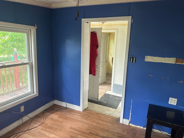 1728 Bellevue St, Detroit, MI 48207 - interior space with baseboards and wood finished floors