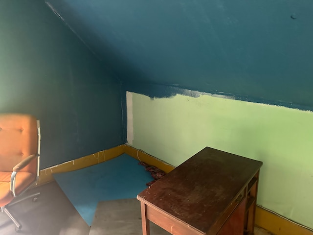 1728 Bellevue St, Detroit, MI 48207 - additional living space featuring lofted ceiling