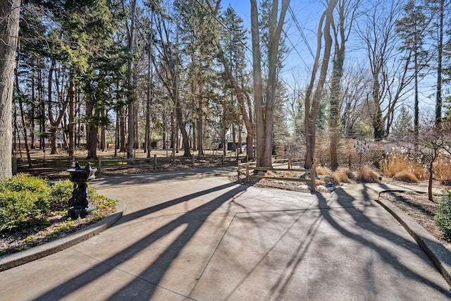 view of street featuring driveway