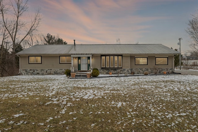 5376 Casey Rd, Dryden, MI 48428 - view of front of house with metal roof