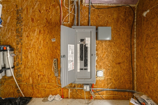 utility room with electric panel