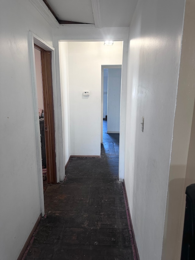 corridor with baseboards