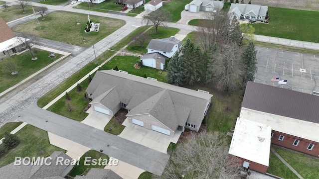 drone / aerial view featuring a residential view