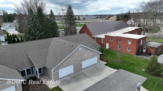 bird's eye view featuring a residential view