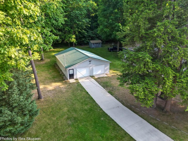 5569 Front St, Newaygo, MI 49337 - aerial view of property and surrounding area