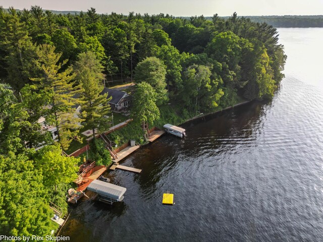 5569 Front St, Newaygo, MI 49337 - drone / aerial view of a nearby body of water