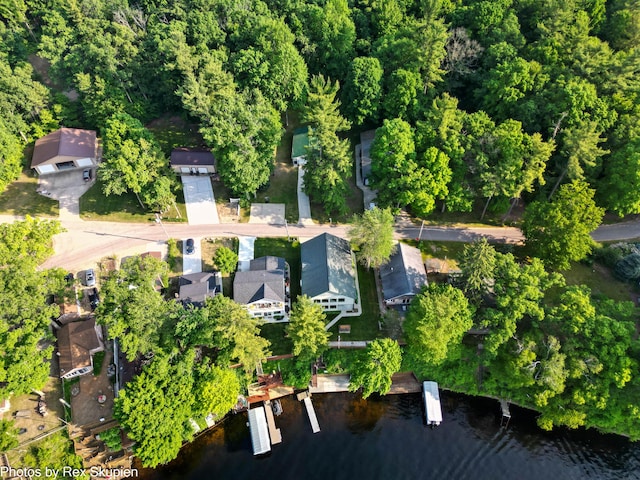 5569 Front St, Newaygo, MI 49337 - aerial overview of property's location featuring a nearby body of water