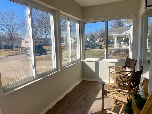 sunroom featuring plenty of natural light